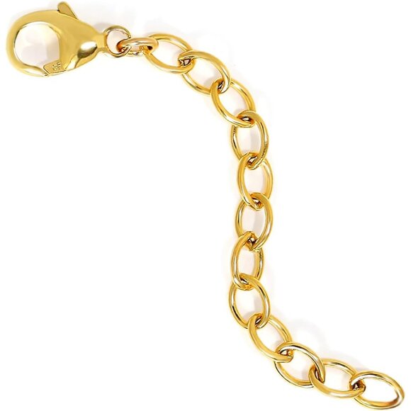 Women Men 14K Gold Filled Silver Jewelry Extender 2 4 6" Adjustable Strong Durab - Picture 1 of 6